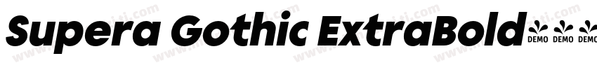 Supera Gothic ExtraBold字体转换